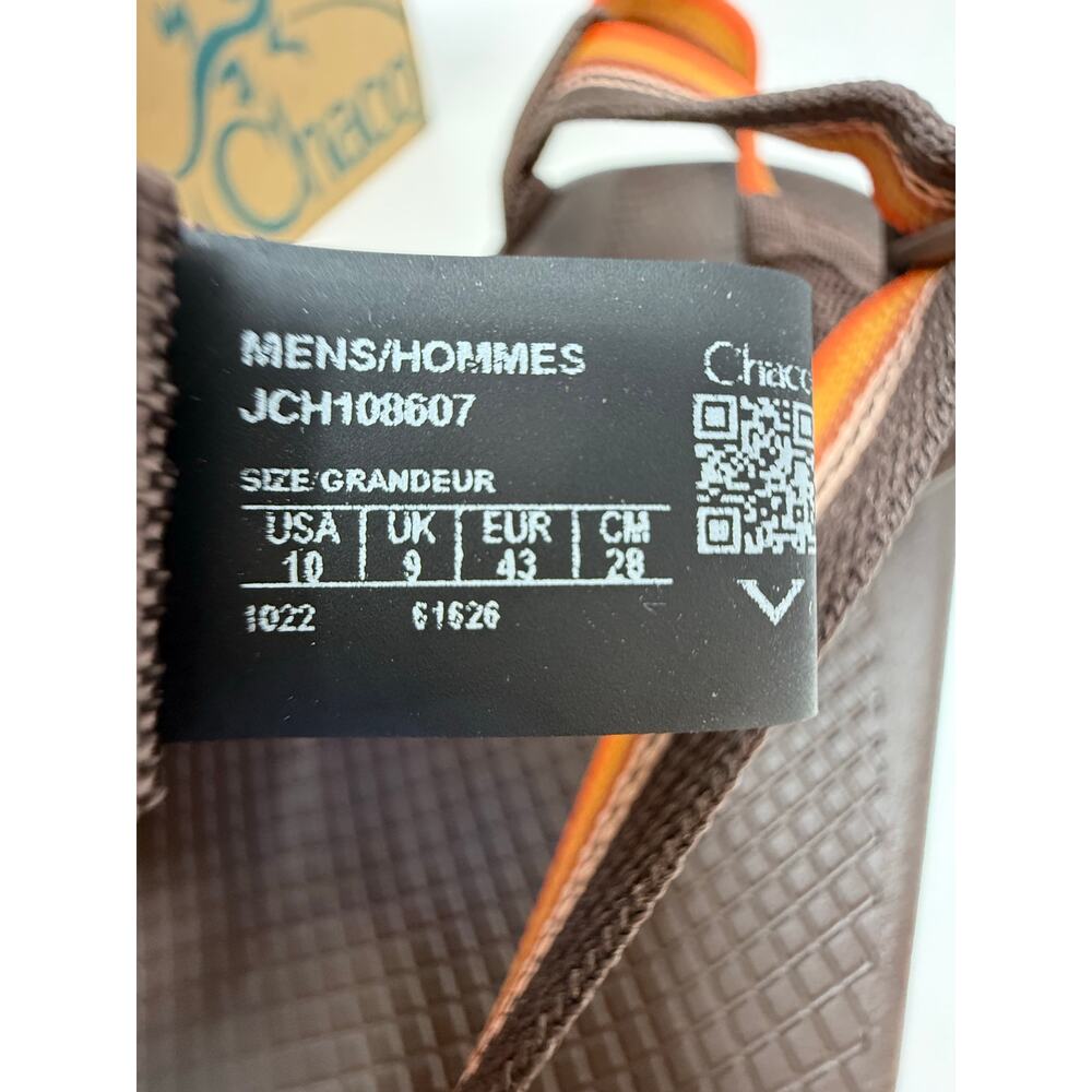 Chaco Sandals Men's Size 10 Bodhi Java Maroon Flip Flop Sandals Summer Footwear - Picture 9 of 11